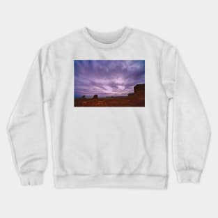 Monument Valley and Clouds4 Crewneck Sweatshirt